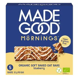 Made Good Morgens Weich Gebackene Hafer-Riegel Blaubeer-Geschmack - Glutenfrei Made Good Morgens Weich Gebackene Hafer-Riegel Blaubeer-Geschmack - Glutenfrei