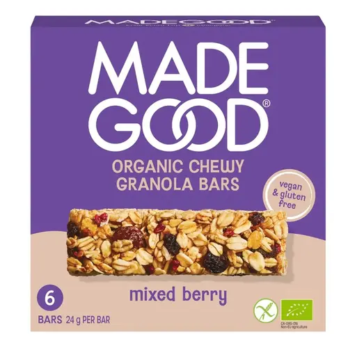 Made Good Gemischte Beeren-Granola-Riegel 6 Stück - Glutenfrei Made Good Gemischte Beeren-Granola-Riegel 6 Stück - Glutenfrei