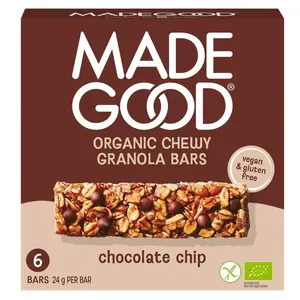 Made Good Schokoladen-Chip-Granola-Riegel 6 Stück - Glutenfrei Made Good Schokoladen-Chip-Granola-Riegel 6 Stück - Glutenfrei
