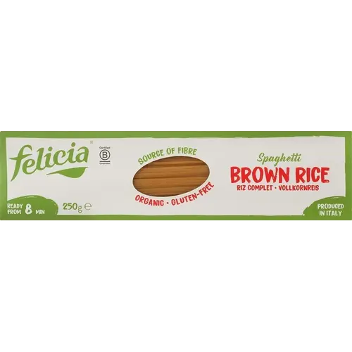 Felicia Spaghetti aus braunem Reis – Glutenfrei Felicia Spaghetti aus braunem Reis – Glutenfrei