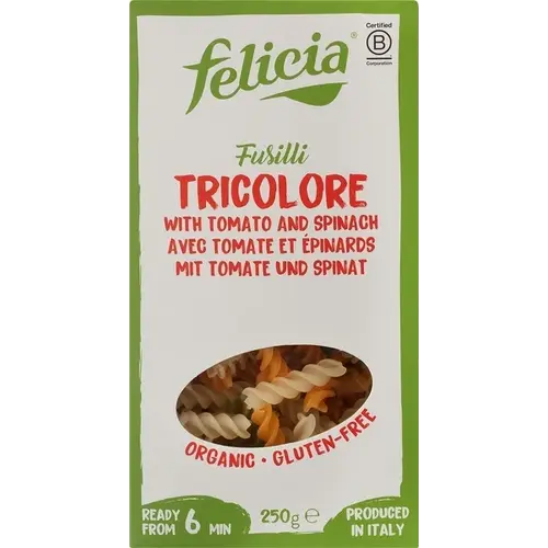 Felicia Tricolore Fusilli - Glutenfrei Felicia Tricolore Fusilli - Glutenfrei