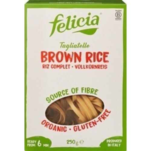 Felicia Tagliatelle aus braunem Reis – Glutenfrei Felicia Tagliatelle aus braunem Reis – Glutenfrei
