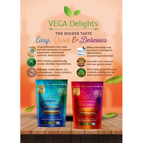 Vega Delights Grundbrühe 100 g – Glutenfrei
