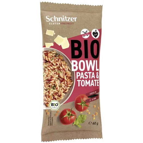 Schnitzer Bio Instant Nudeln mit Tomatensoße – glutenfrei Schnitzer Bio Instant Nudeln mit Tomatensoße – glutenfrei