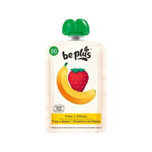 BePlus Quetschobst Erdbeere & Banane Bio - Glutenfrei