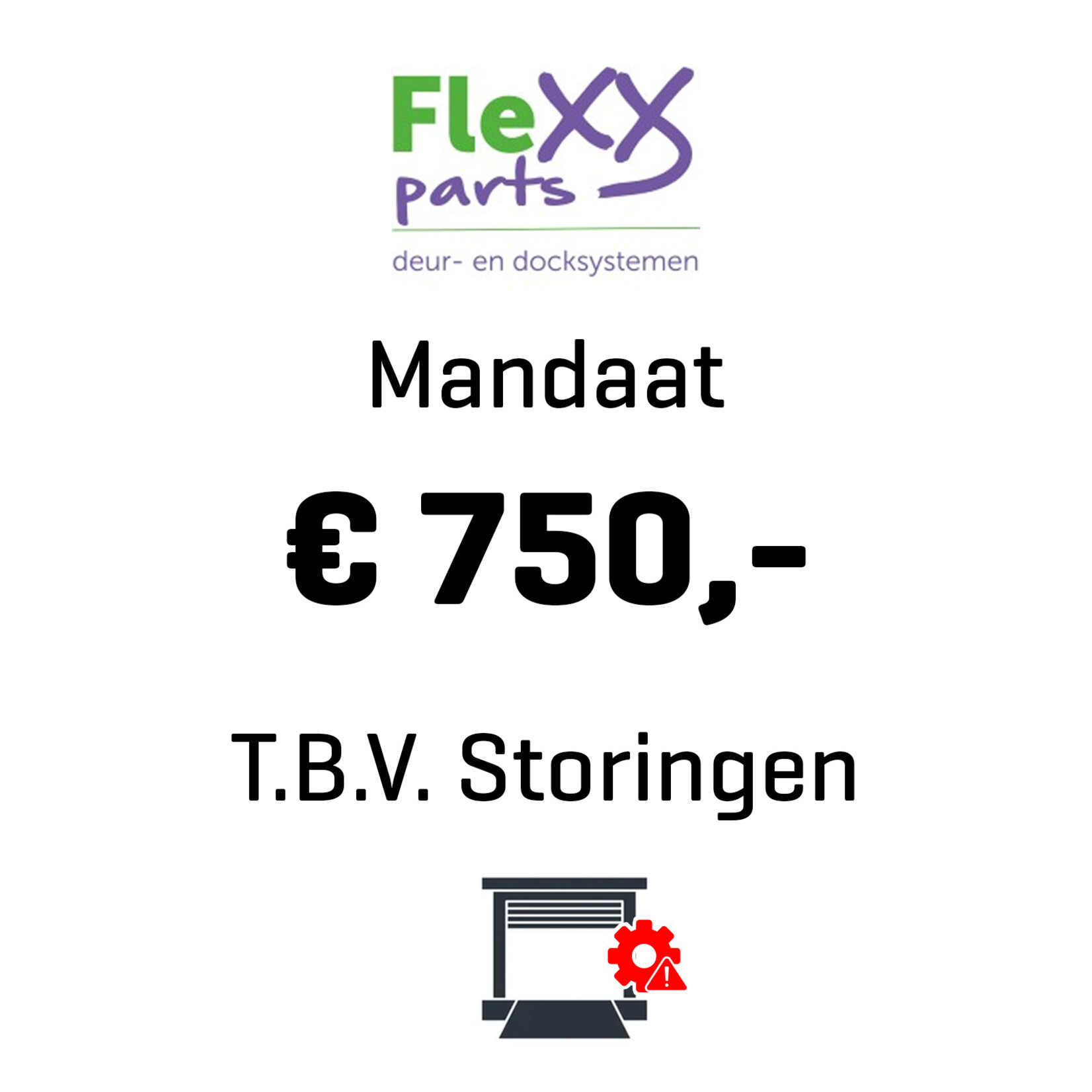 Mandaat Flexx Service € 750,-