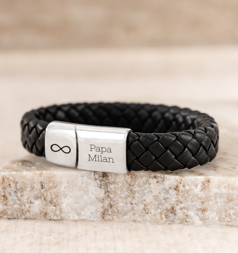 Leren Armband Heren | met Gravure