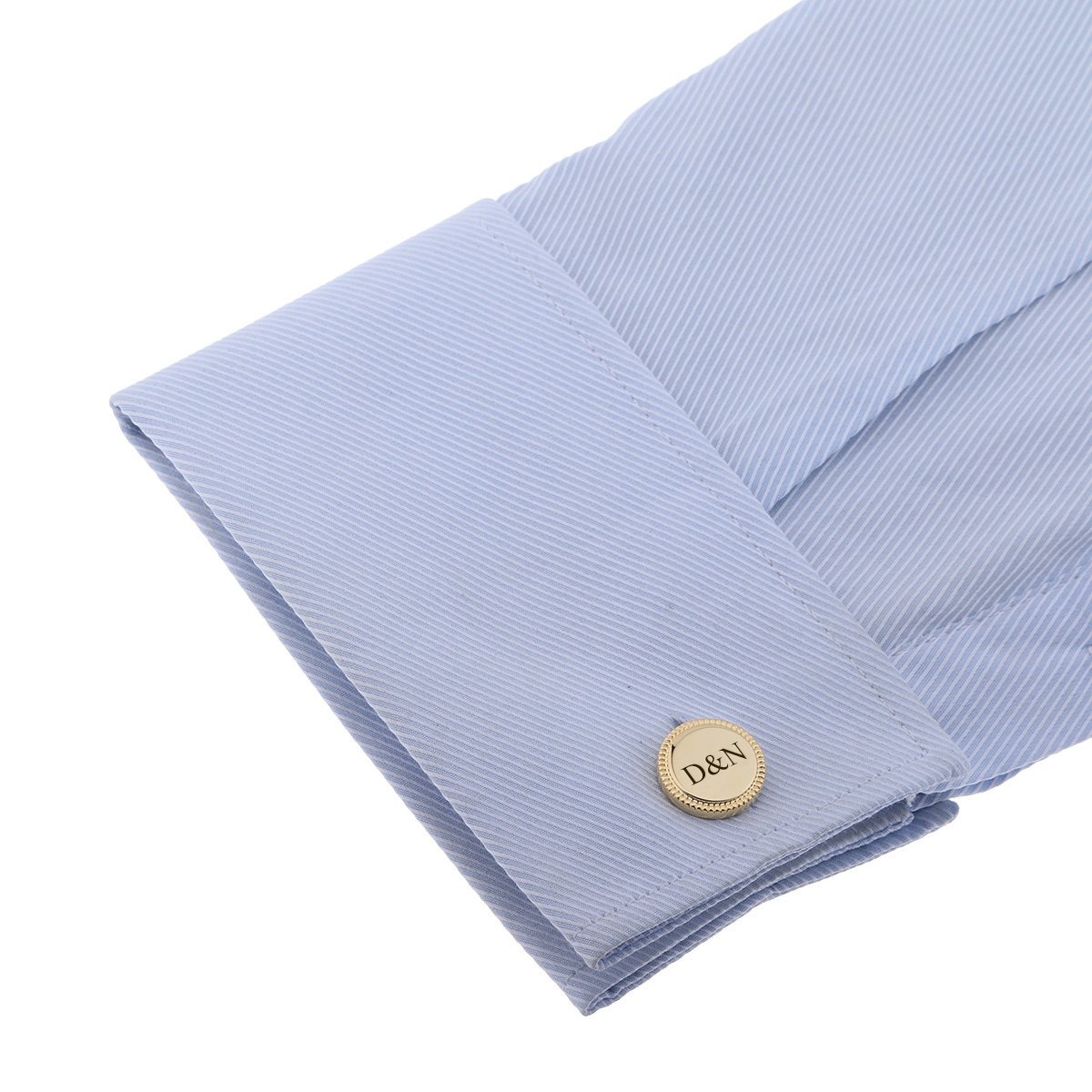 Gepersonaliseerde Manchetknopen 'Beaded' I Goud