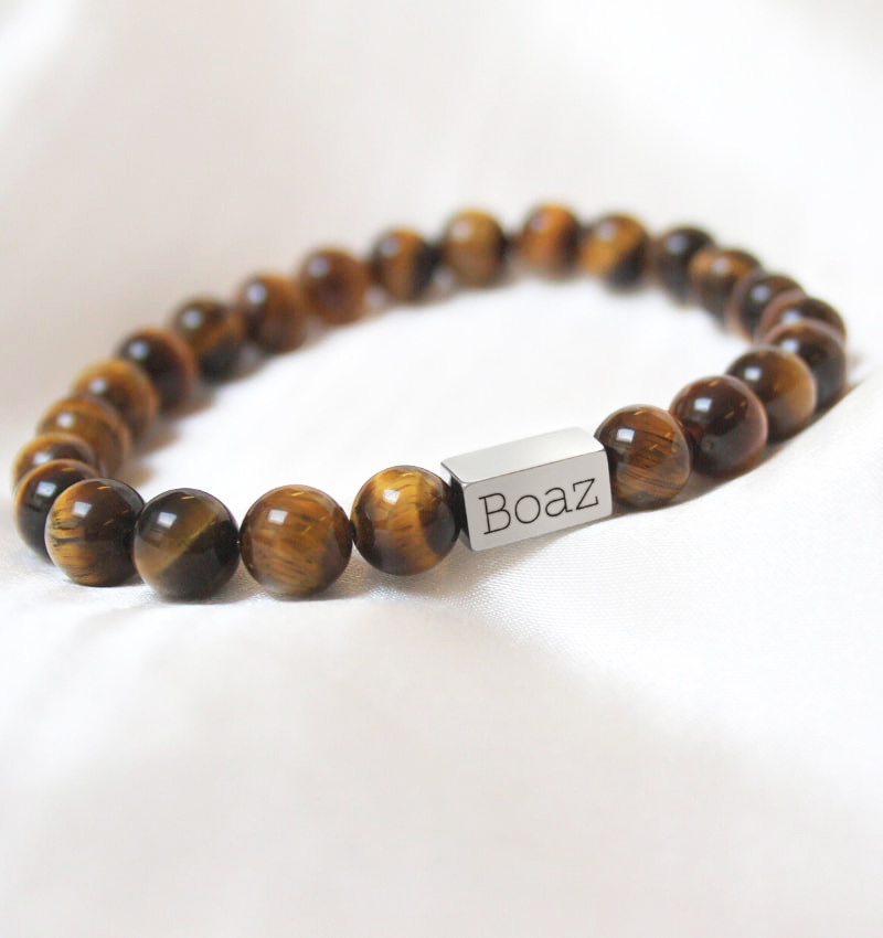 Kralenarmband Heren | Tijgeroog