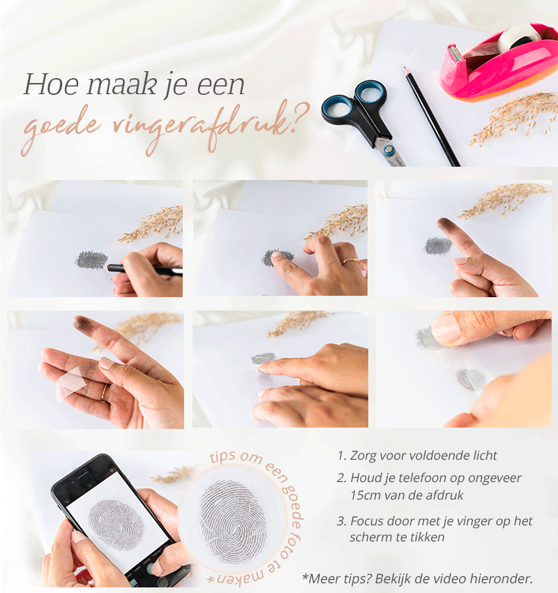 Zilveren Ring Heren met Naam en Vingerafdruk | 5 mm