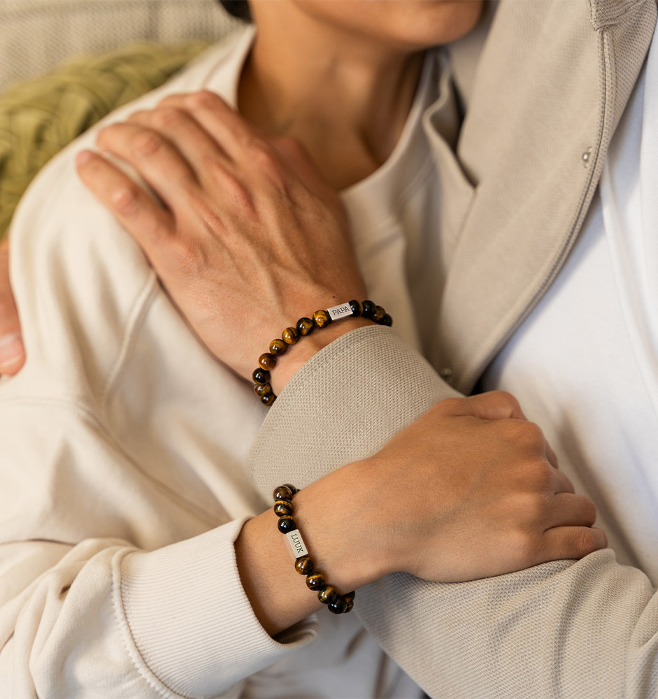 Armband Jongens met Kralen | Tijgeroog