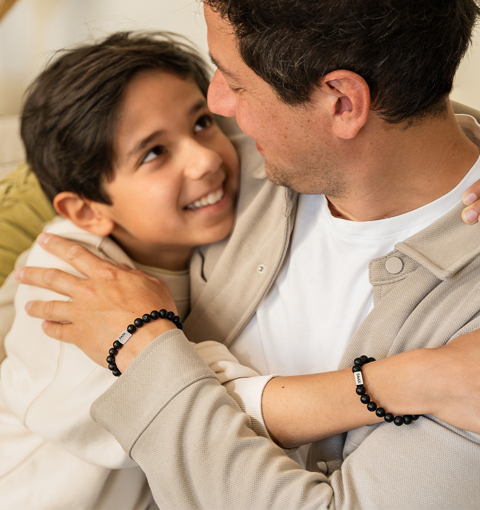 Armband Jongens met Kralen | Zwart