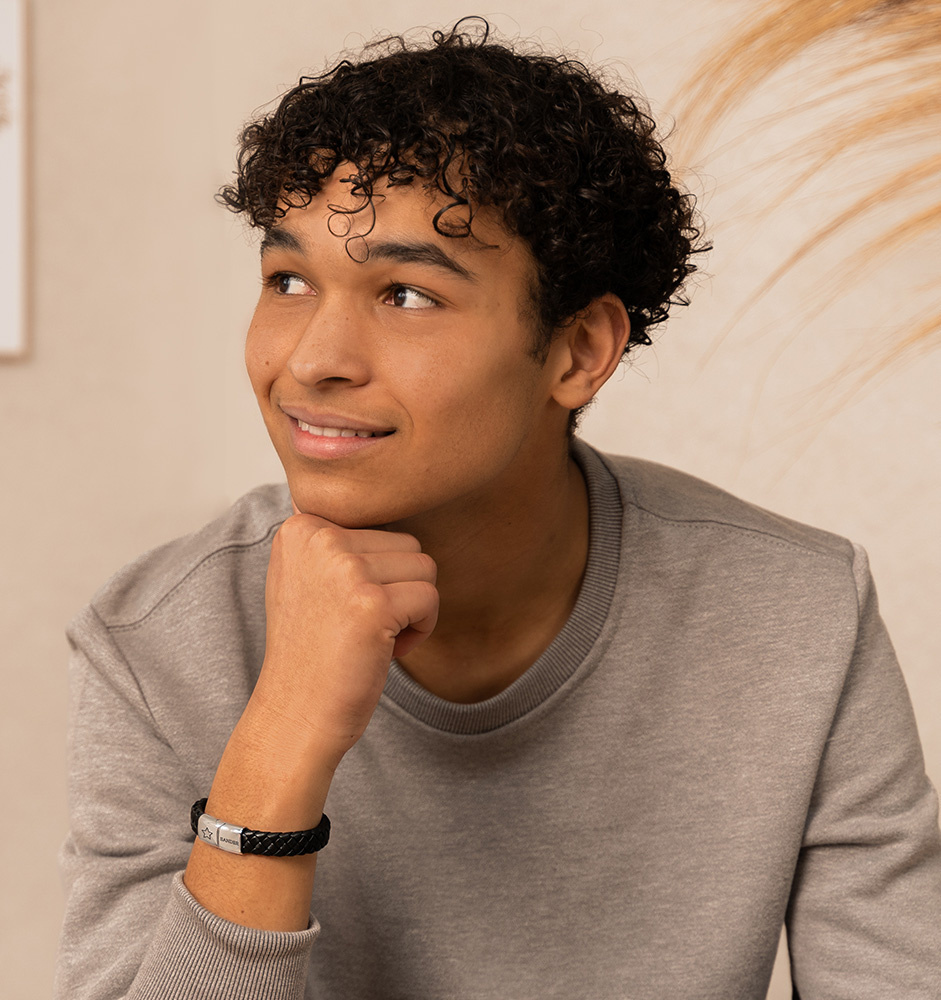 Leren Armband Jongens | met Gravure