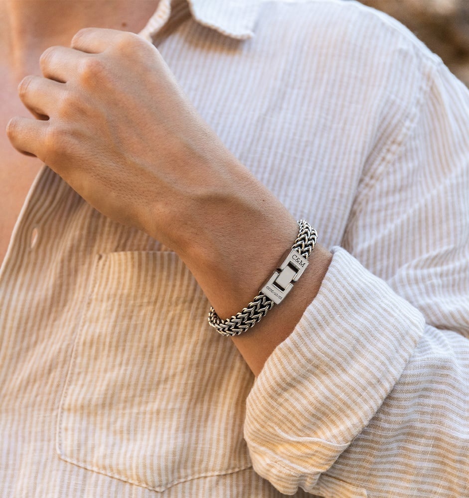 Armband Heren 'Schakel' I Zonder gravure