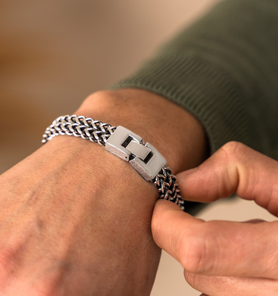 Armband Heren 'Schakel' I Zonder gravure