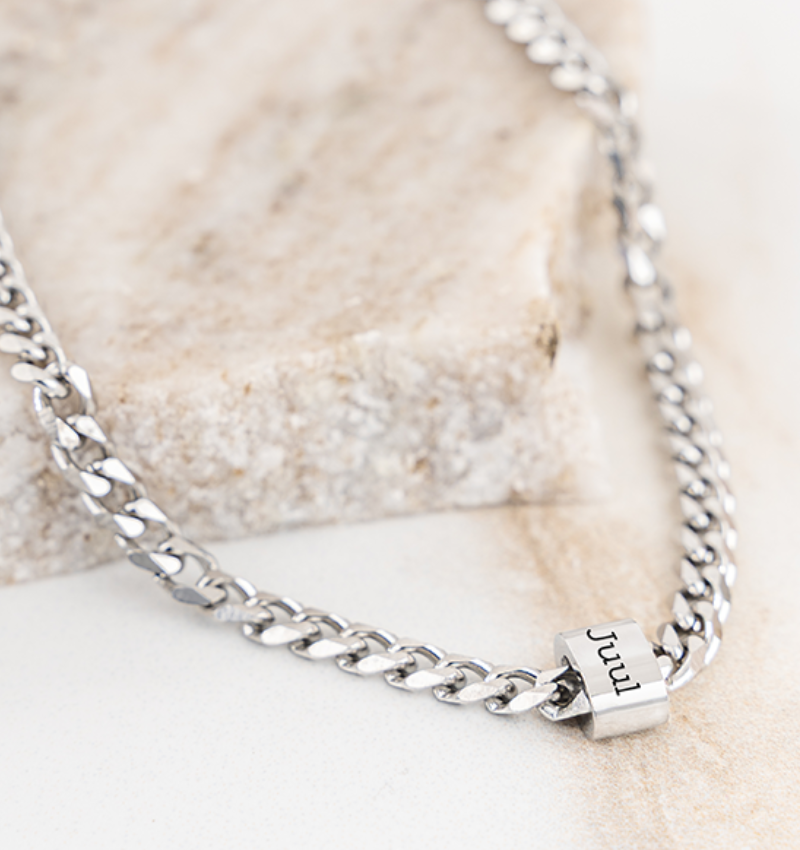 Schakelketting Cuban Link met 1 naam
