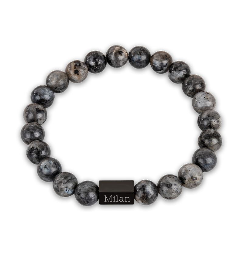 Kralenarmband Heren | Grijs