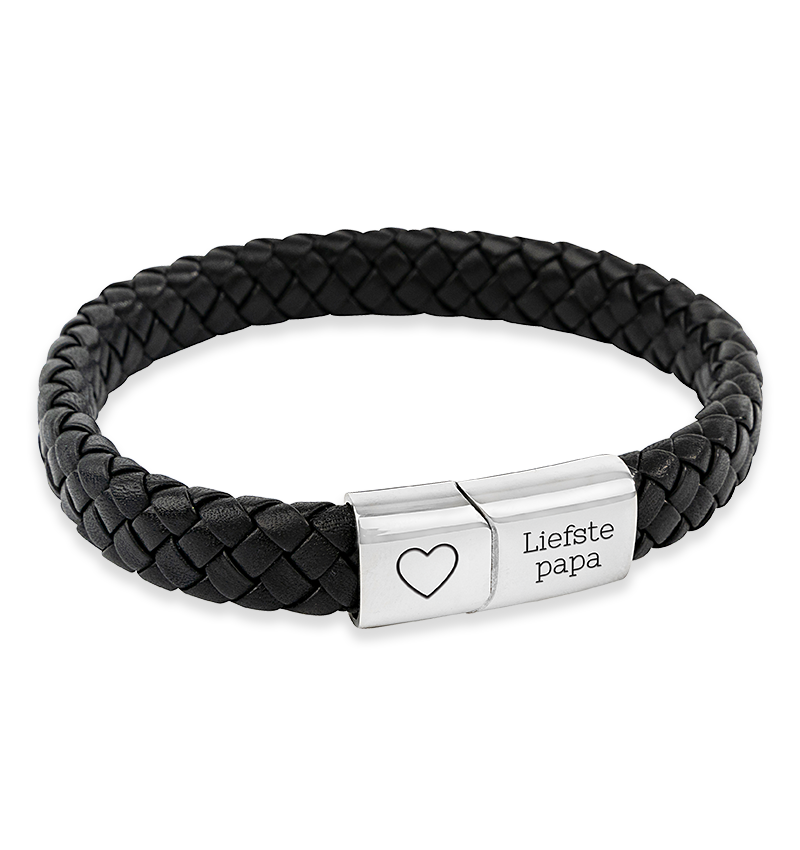 Leren Armband Heren | met Gravure