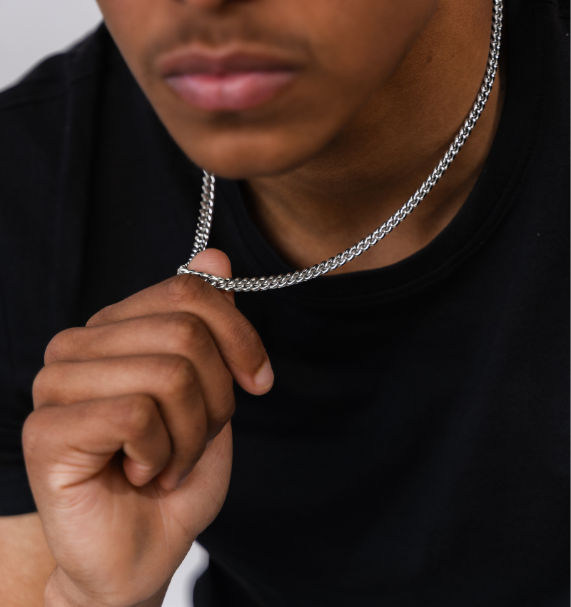 Schakelketting Cuban  Link Zilver I 6 mm