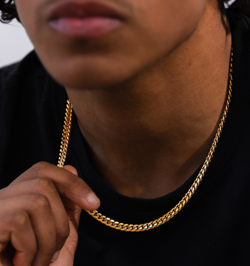 KAYA sieraden Schakelketting Cuban  Link Goud I 6 mm