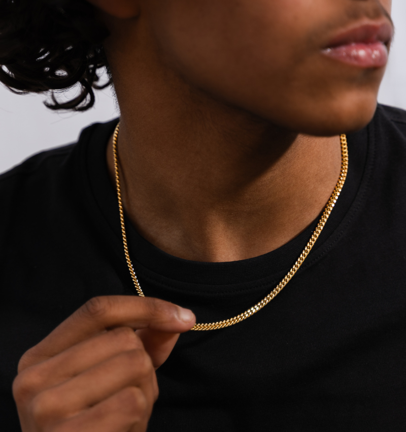 Schakelketting & Armband Cuban Goud I 4 mm