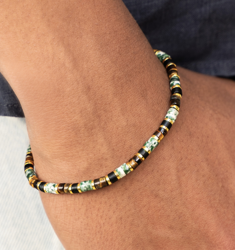 Armband Jongens met Edelstenen | Jade