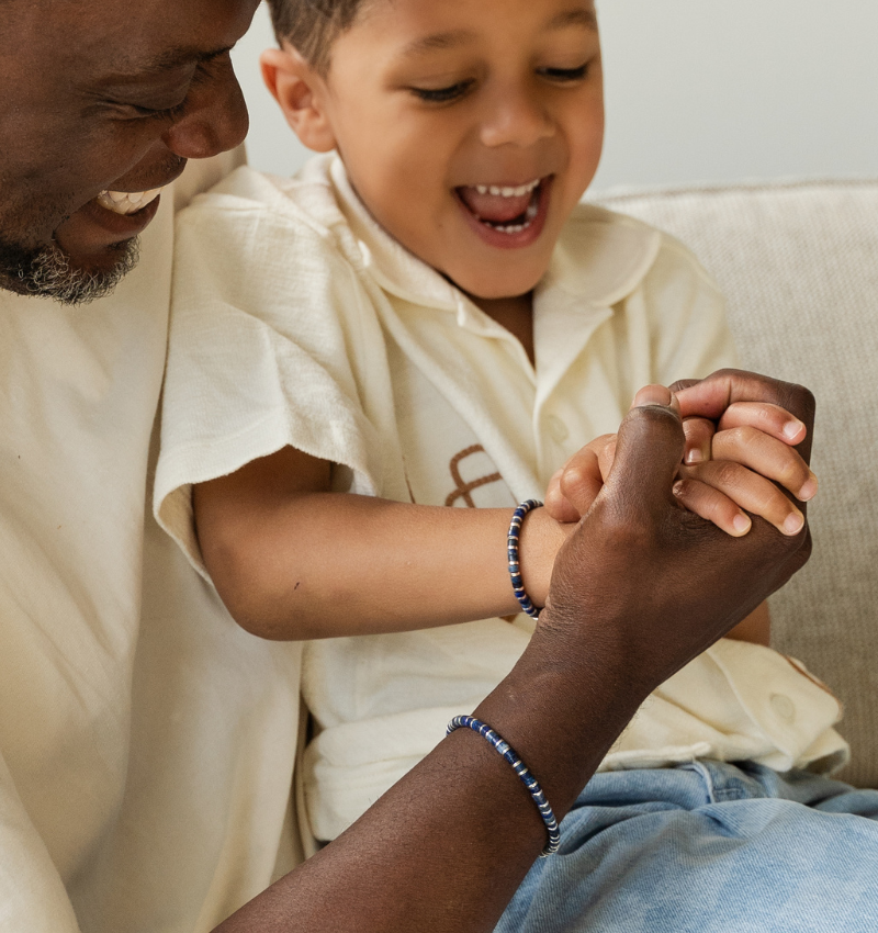 Armband Vader Zoon Edelsteen | Lapis Lazuli