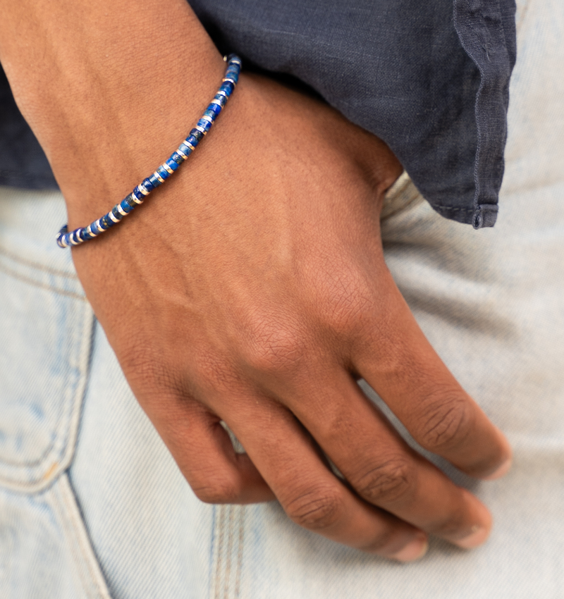 Armband Vader Zoon Edelsteen | Lapis Lazuli