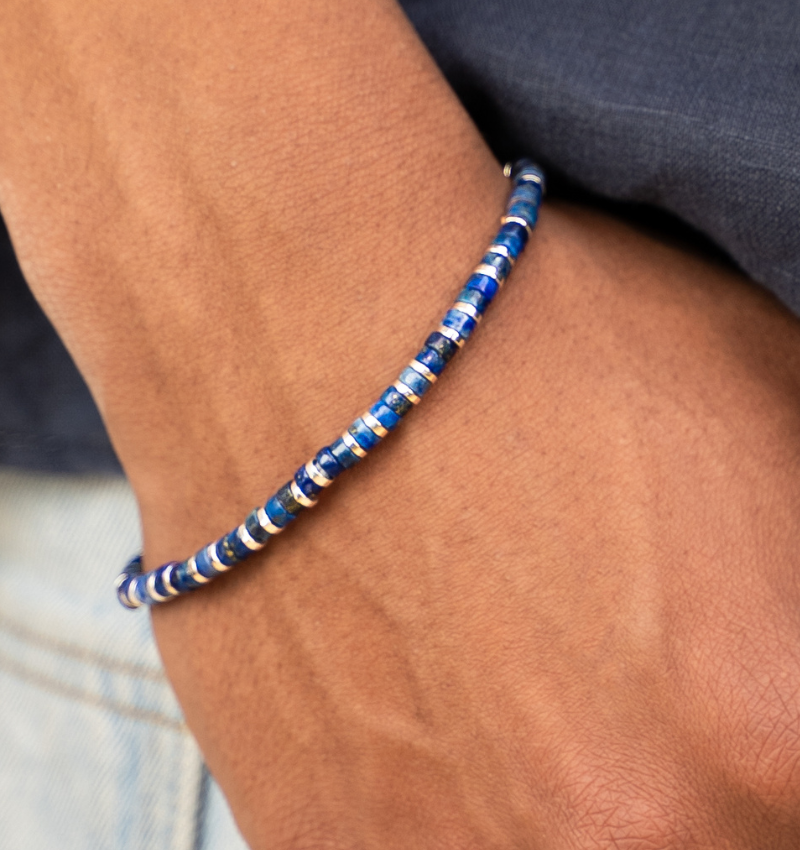 Armband Vader Zoon Edelsteen | Lapis Lazuli