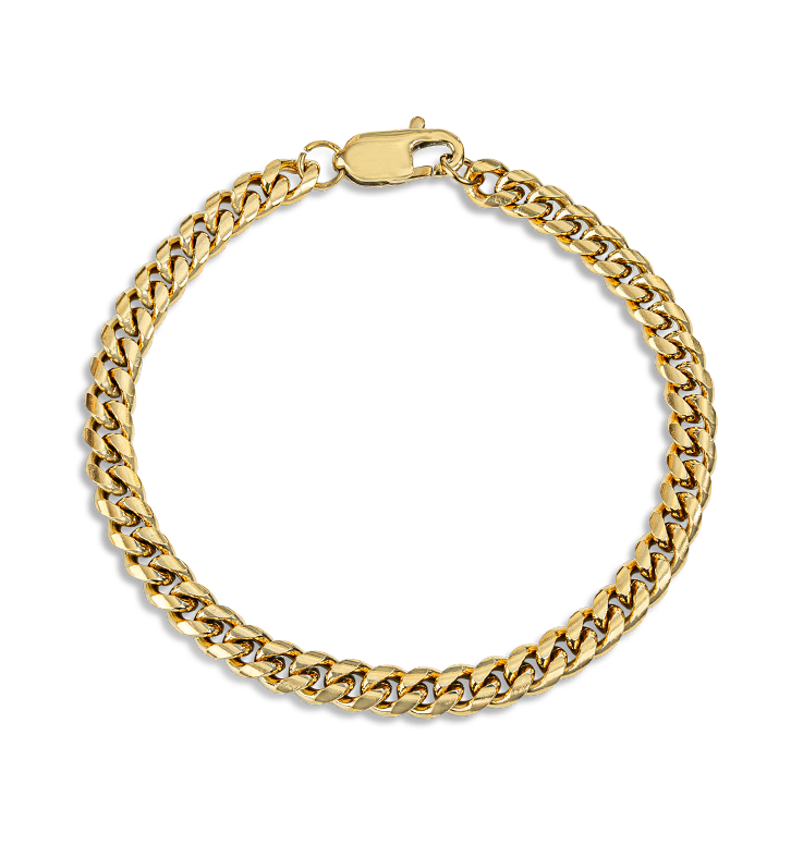 KAYA sieraden Schakelarmband Cuban Link Goud I 6 mm