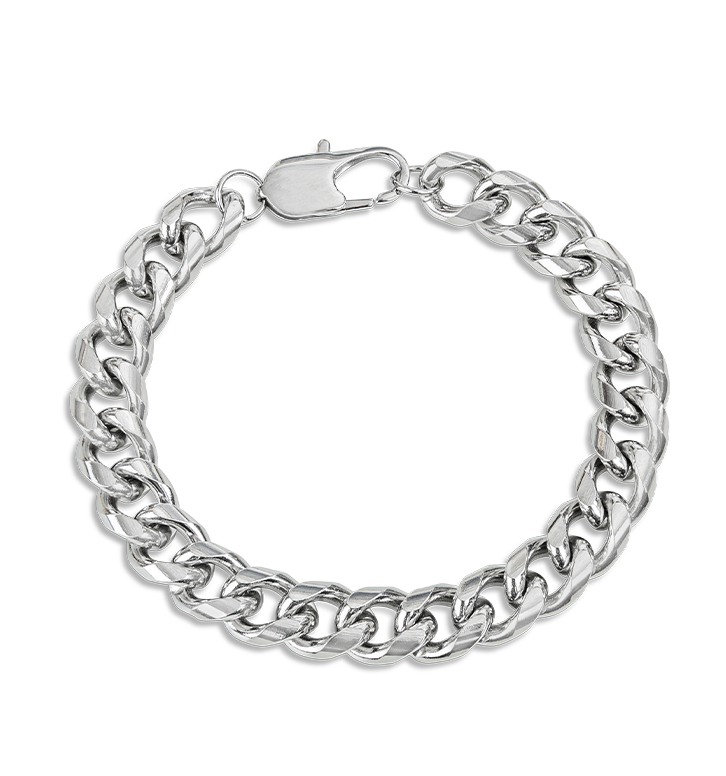 KAYA sieraden Schakelarmband Cuban Link Zilver I 11 mm