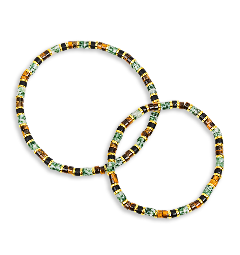 KAYA sieraden Armband Vader Zoon Edelsteen Edelsteen | Jade