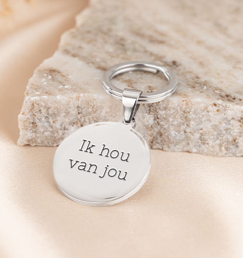 Naam Sleutelhanger 'Disc'