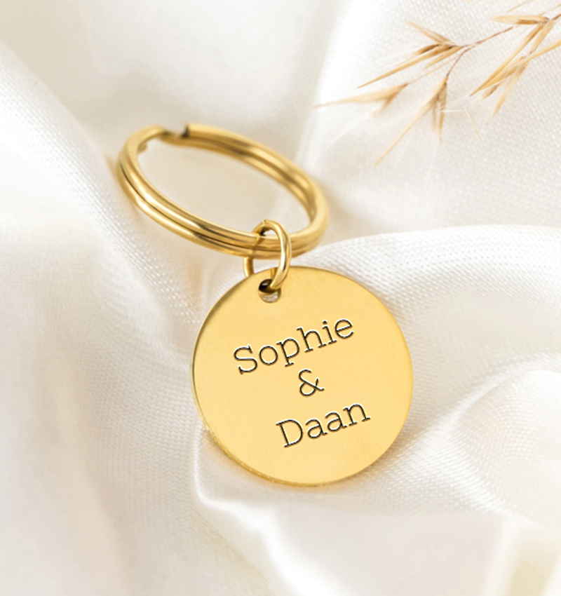 Naam Sleutelhanger 'Disc'