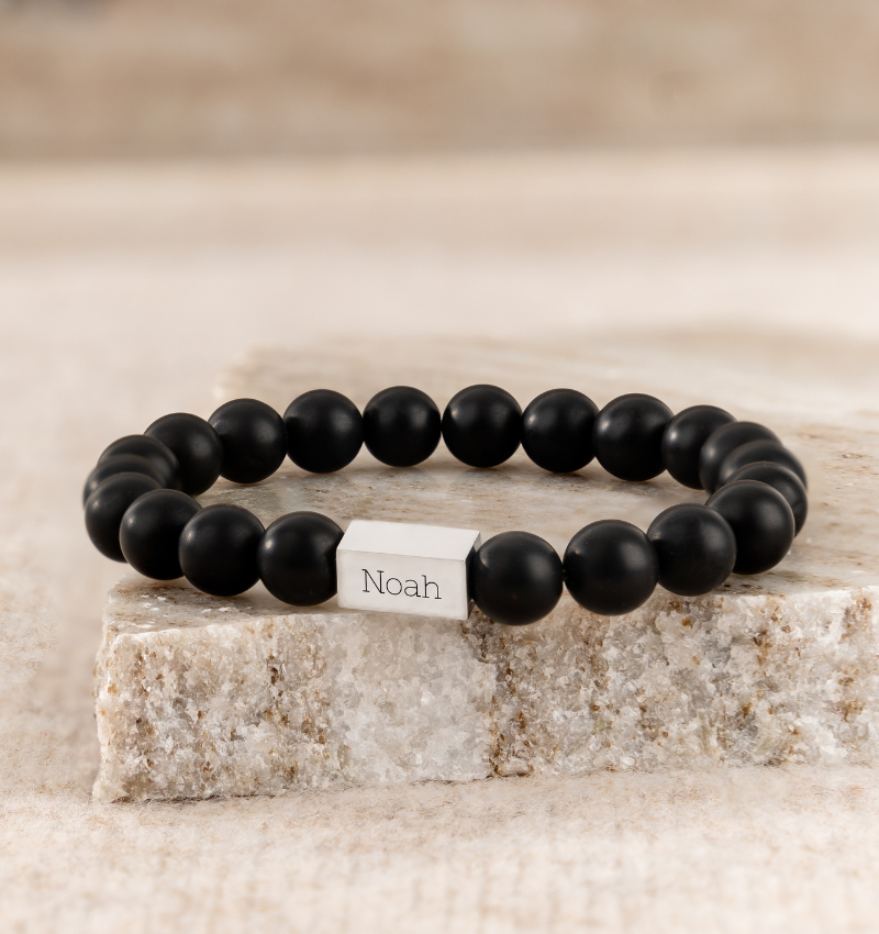 Armband Jongens met Kralen | Zwart