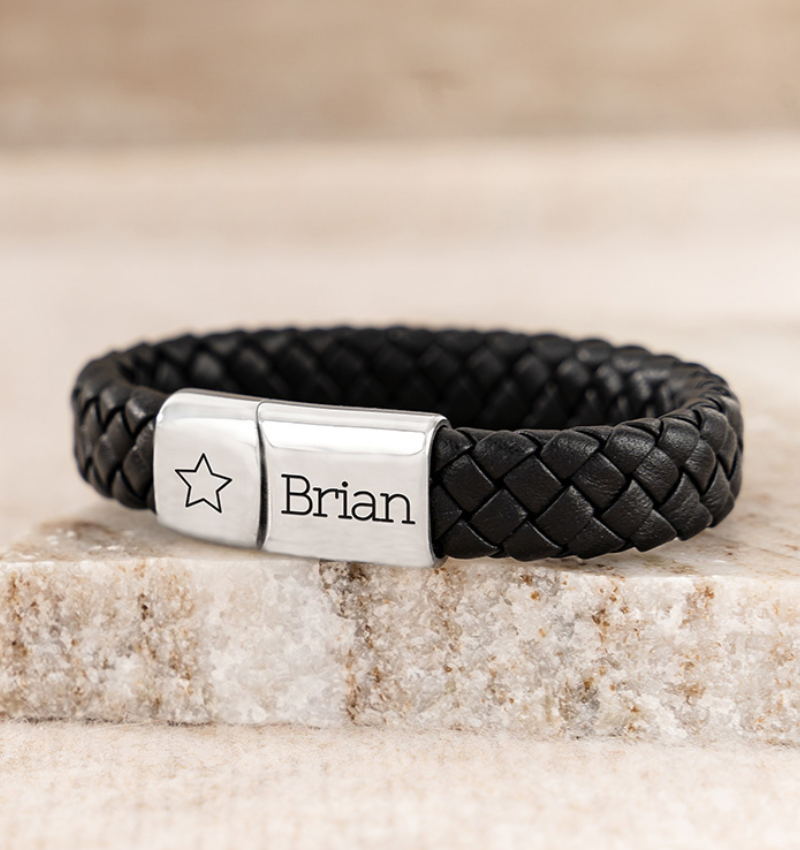 Leren Armband Jongens | met Gravure