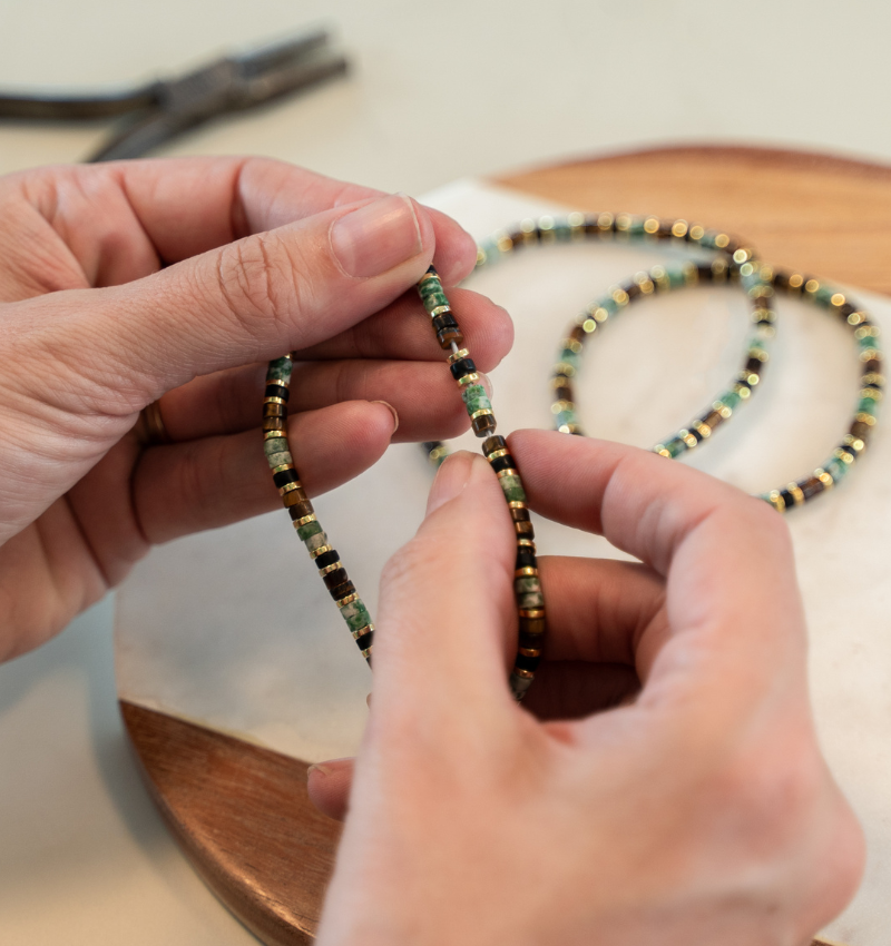 Kralenarmband Heren | Jade