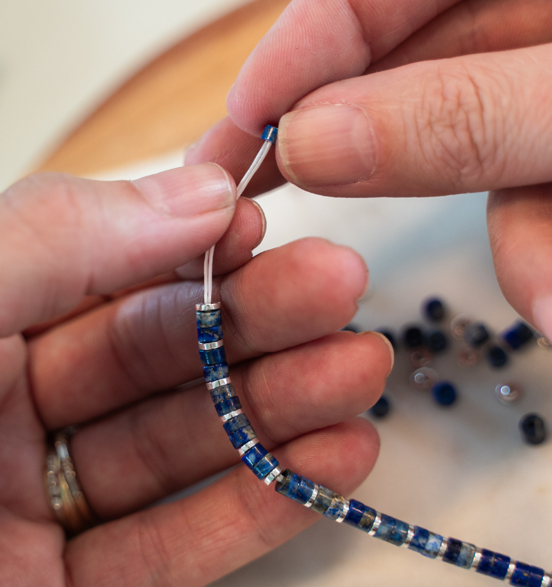 Kralenarmband Heren | Lapis Lazuli