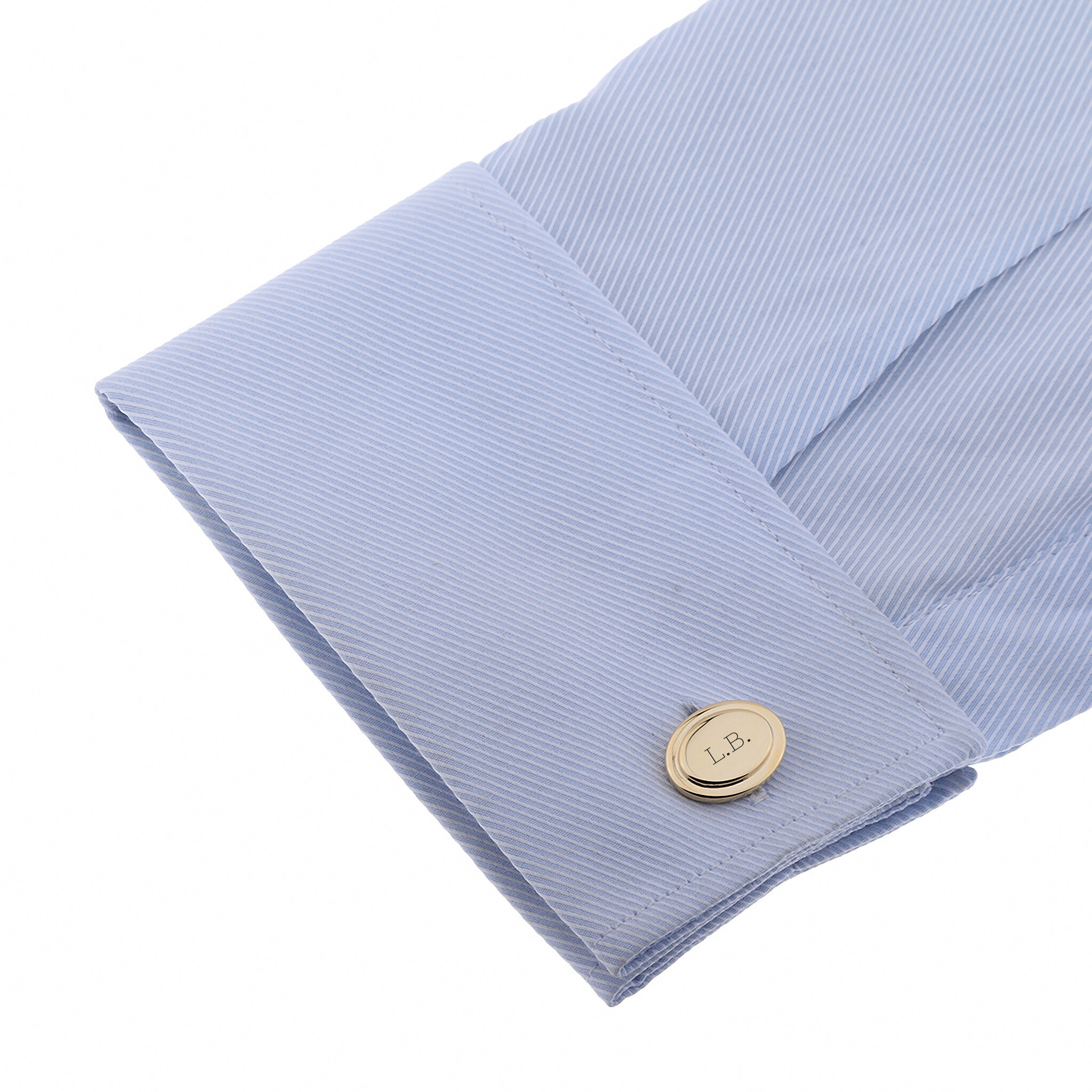 Gepersonaliseerde Manchetknopen 'Ovaal' I Goud