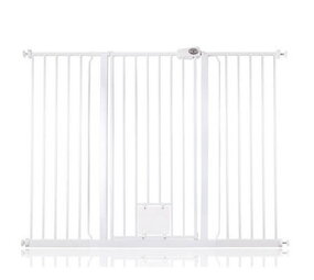 Bettacare Bettacare Treppenschutzgitter mit Hunde- & Katzenklappe Extra Hoch 139,9 - 147,8 cm Bettacare Bettacare Treppenschutzgitter mit Hunde- & Katzenklappe Extra Hoch 139,9 - 147,8 cm