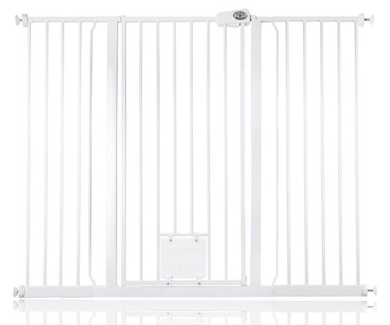 Bettacare Bettacare Treppenschutzgitter mit Hunde- & Katzenklappe Extra Hoch 133,2 - 141,2 cm Bettacare Bettacare Treppenschutzgitter mit Hunde- & Katzenklappe Extra Hoch 133,2 - 141,2 cm
