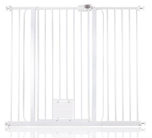 Bettacare Bettacare Treppenschutzgitter mit Hunde- & Katzenklappe Extra Hoch 120,3 - 128,1 cm