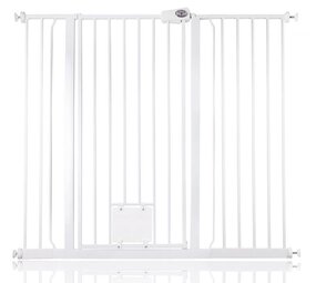 Bettacare Bettacare Treppenschutzgitter mit Hunde- & Katzenklappe Extra Hoch 120,3 - 128,1 cm Bettacare Bettacare Treppenschutzgitter mit Hunde- & Katzenklappe Extra Hoch 120,3 - 128,1 cm