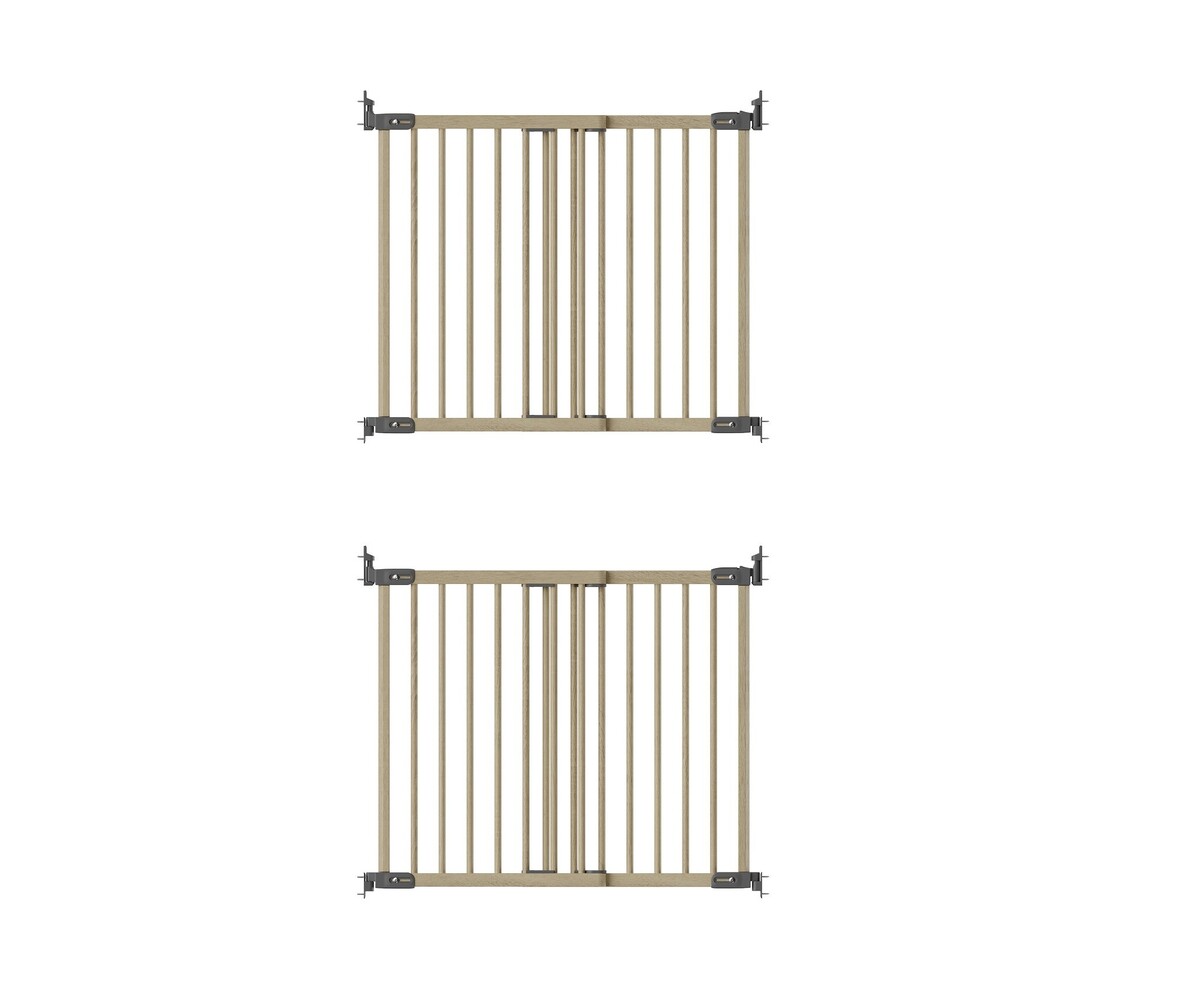 BabyDan BabyDan FlexiFit Deluxe Holz-Treppenschutzgitter 2x Tür 125 - 201 cm BabyDan BabyDan FlexiFit Deluxe Holz-Treppenschutzgitter 2x Tür 125 - 201 cm