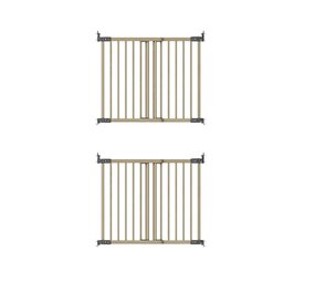 BabyDan BabyDan FlexiFit Deluxe Holz-Treppenschutzgitter 2x Tür 125 - 201 cm BabyDan BabyDan FlexiFit Deluxe Holz-Treppenschutzgitter 2x Tür 125 - 201 cm