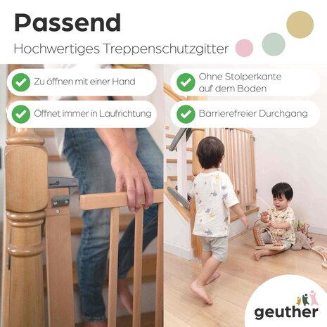 Geuther Geuther Treppenschutzgitter Oris 2733+ 67 - 95 cm Geuther Geuther Treppenschutzgitter Oris 2733+ 67 - 95 cm