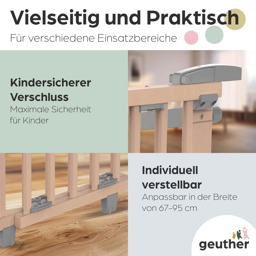 Geuther Geuther Treppenschutzgitter Oris 2733+ 67 - 95 cm Geuther Geuther Treppenschutzgitter Oris 2733+ 67 - 95 cm