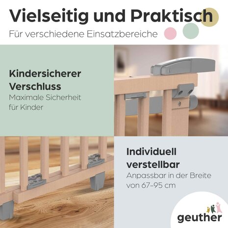 Geuther Geuther Treppenschutzgitter Oris 2733+ 67 - 95 cm Geuther Geuther Treppenschutzgitter Oris 2733+ 67 - 95 cm