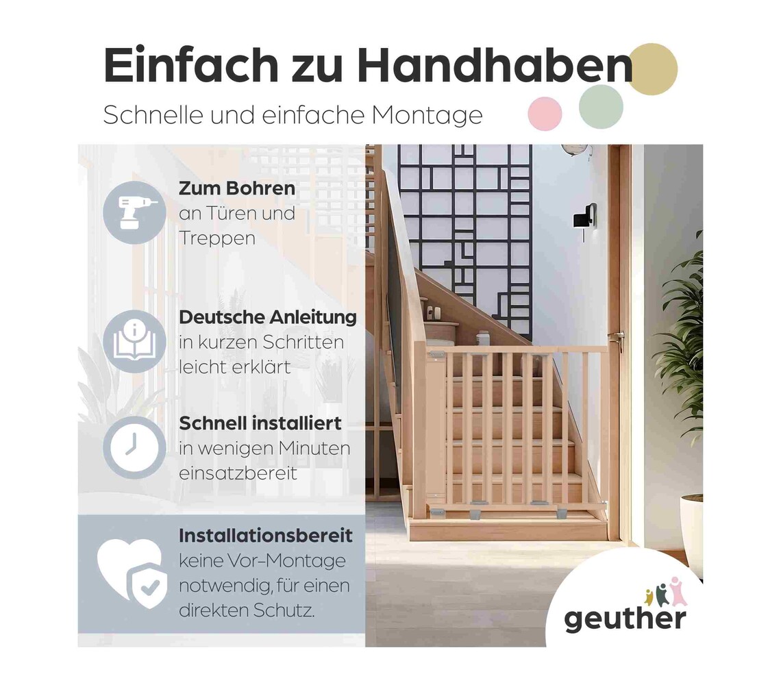 Geuther Geuther Treppenschutzgitter Oris 2734+ 78,5 - 133 cm