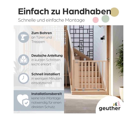 Geuther Geuther Treppenschutzgitter Oris 2734+ 78,5 - 133 cm